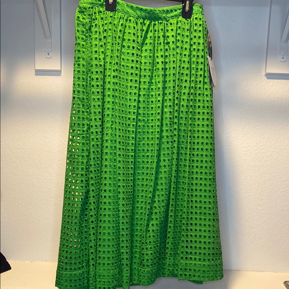 Kate Spade x Target Green Eyelet Skirt NWT